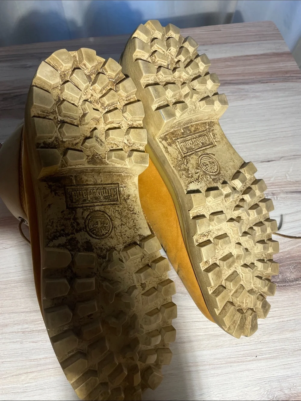 Timberland Wheat Nubuck Ankle Work Boots with Cream Collar